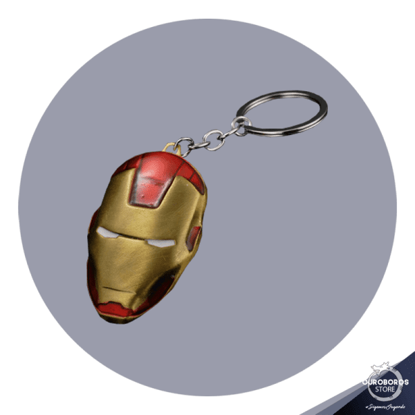 Llavero Iron Man Mascara Desgastada
